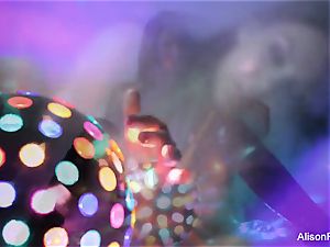 Alison Tyler's super splendid disco ball solo tease