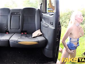fake taxi Golden bathroom for super-fucking-hot lady followed anal fuckfest