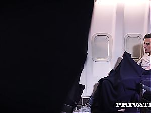 Mia Malkova fucks on a plane